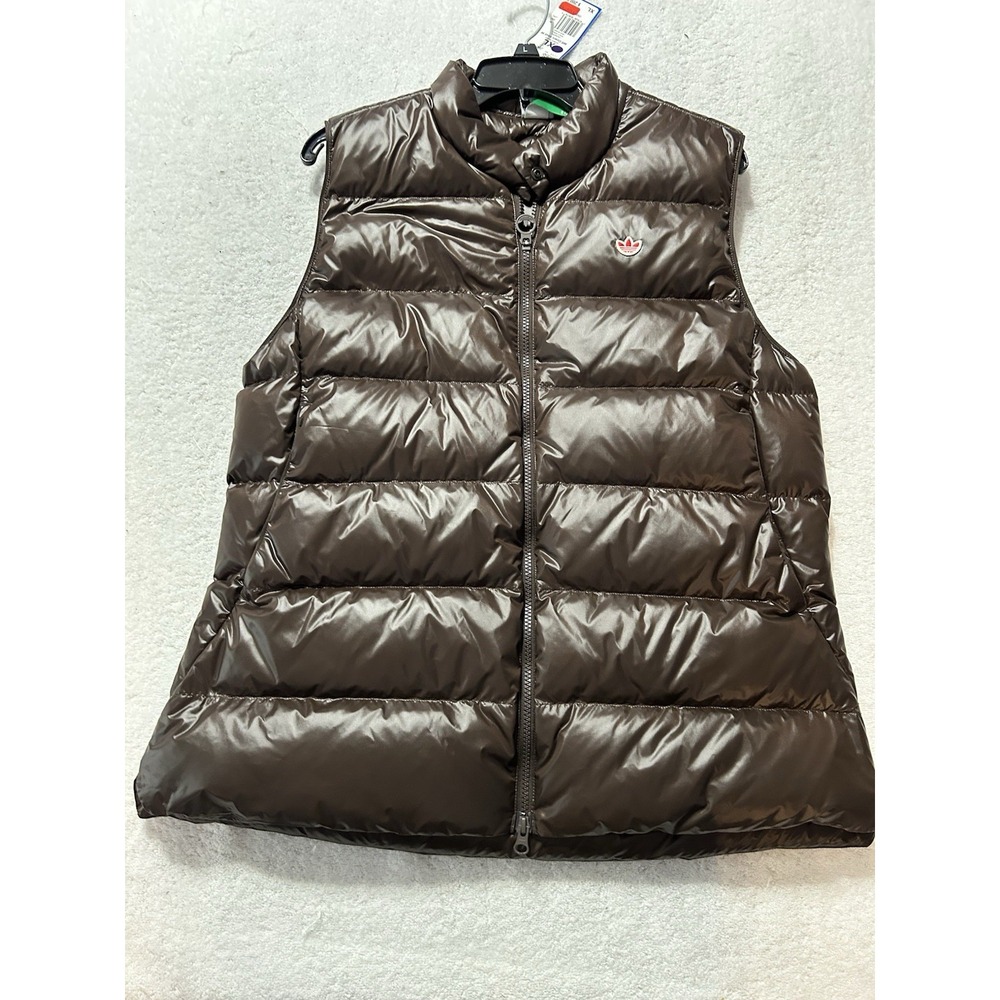 Adidas JW9869 Women's MR Down XL Dark Brown Golf puffer Vest (R2)
